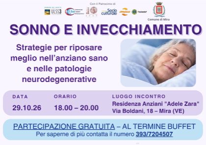 SONNO E INVECCHIAMENTO - STRATEGIE PER RIPOSARE MEGLIO NELL’ANZIANO SANO E NELLE PATOLOGIE NEURODEGENERATIVE