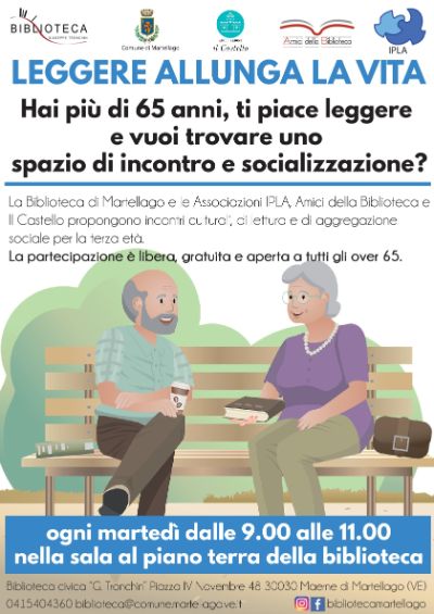 Locandina - Leggere allunga la vita