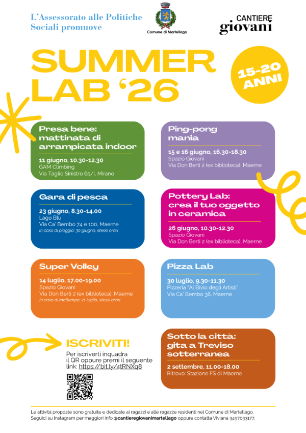 Locandina generale Summer Lab 26