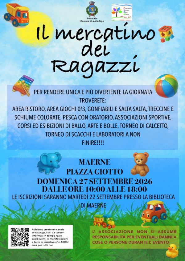 Locandina Mercatino dei ragazzi