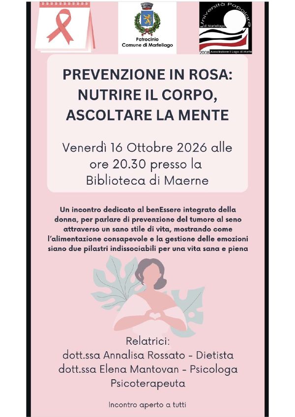 Locandina Prevenzione in rosa