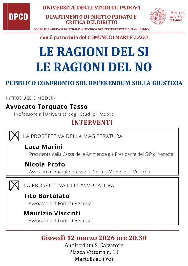 Pubblico confronto - 12 marzo