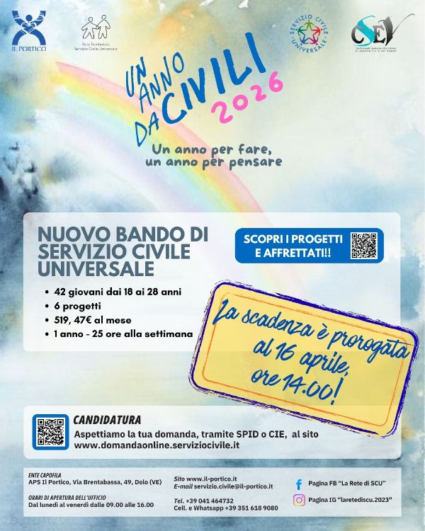Servizio Civile Universale - Proroga bando