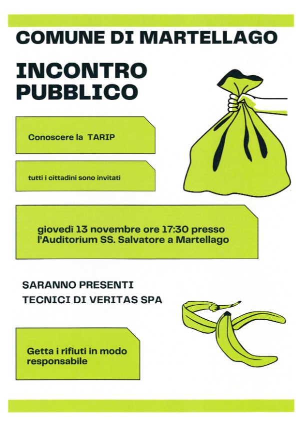 INCONTRO PUBBLICO - CONOSCERE LA TARIP