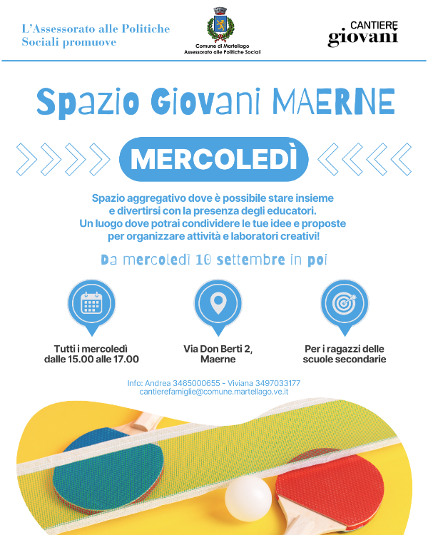 Spazio Giovani Maerne Mercoledì