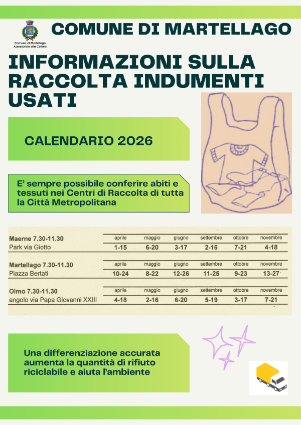 Raccolta indumenti usati