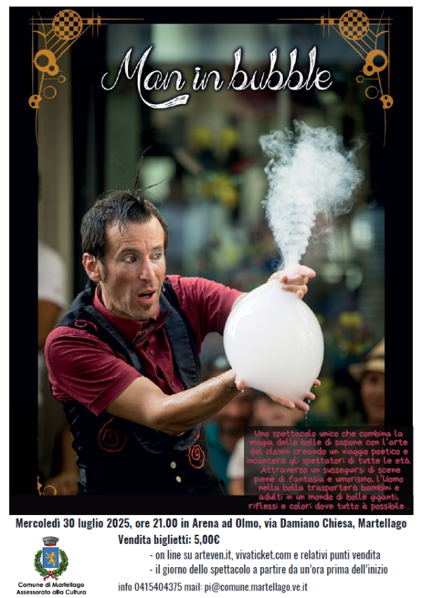 man in bubble