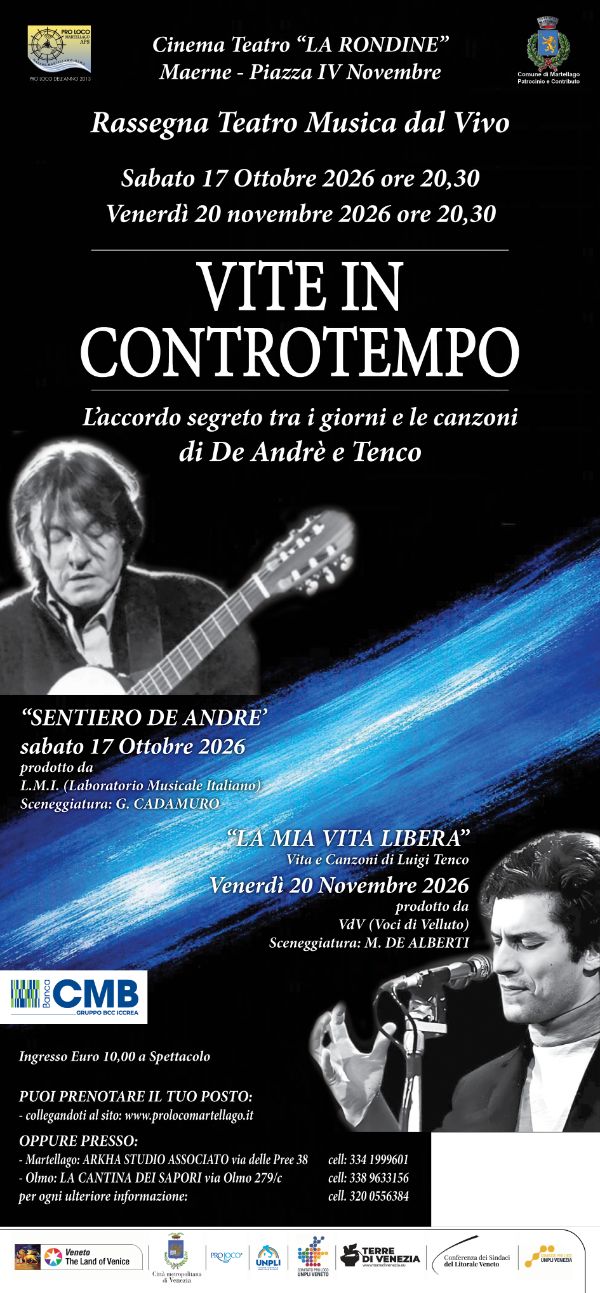 Locandina Sentiero De Andrè