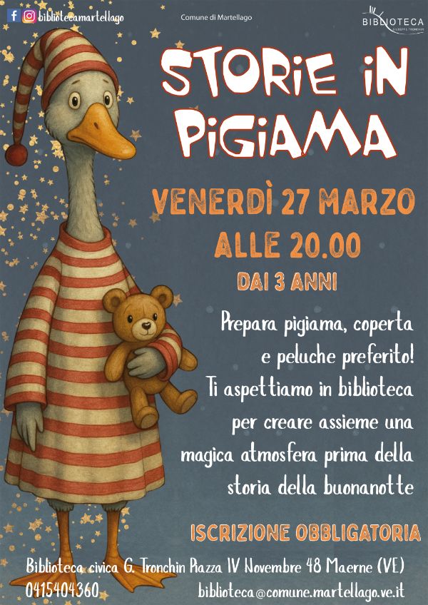 Locandina storie in pigiama